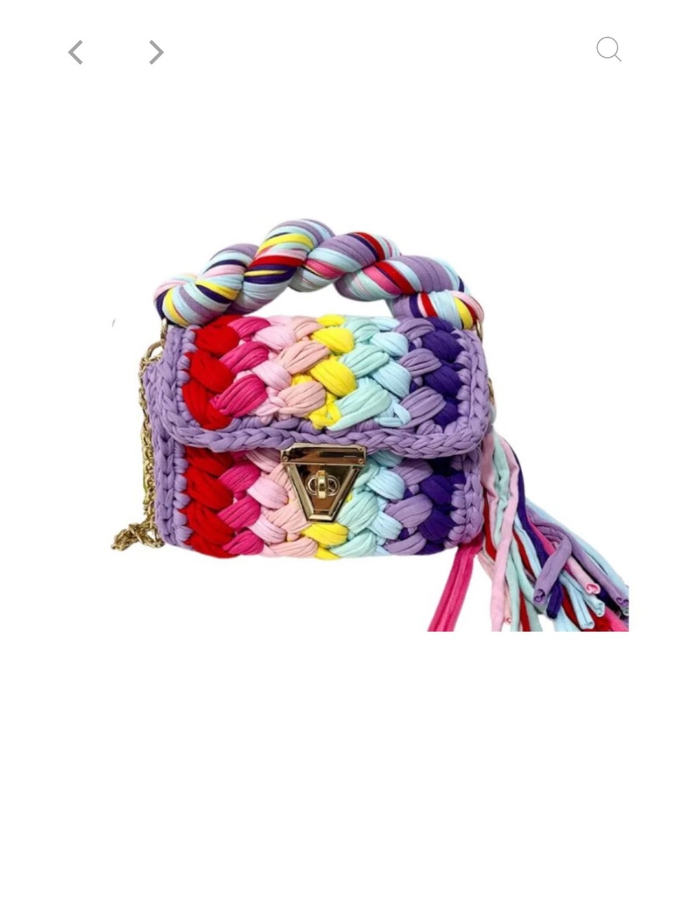 NWT Rainbow Montego Woven Bag by Accessories Concierge